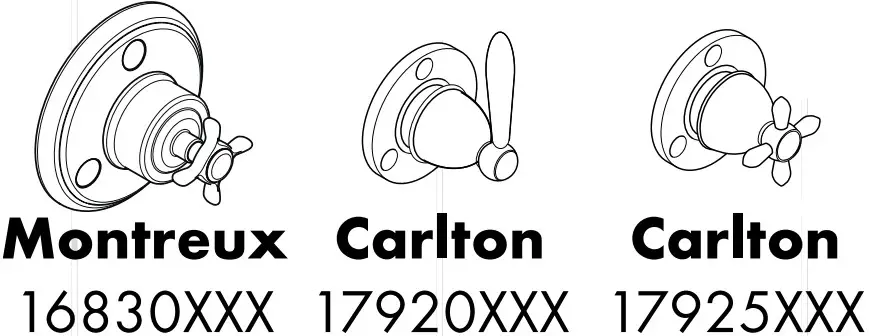 hansgrohe 10930000 AXOR Shut Off and Diverter Valves - Starck 2