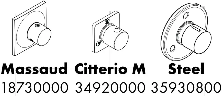 hansgrohe 10930000 AXOR Shut Off and Diverter Valves - Starck 3