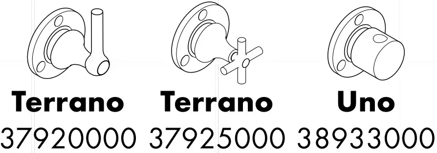 hansgrohe 10930000 AXOR Shut Off and Diverter Valves - Starck 4