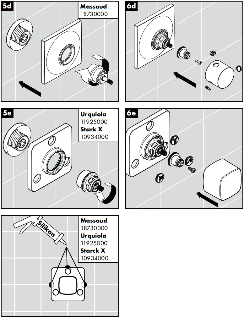 hansgrohe 10930000 AXOR Shut Off and Diverter Valves - Stark