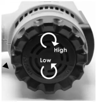 Pro sKit SS-626B Heat Gun - adjustment knobs