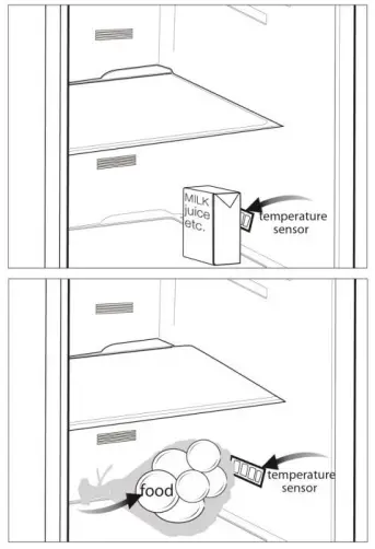Recommendations for the
fresh food compartment *optional