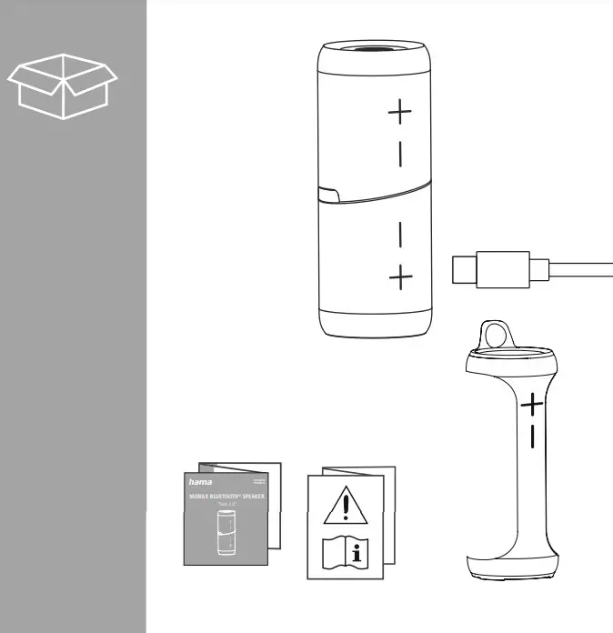 hama Twin 2 0 Loudspeaker Bluetooth Speaker - Parts 1