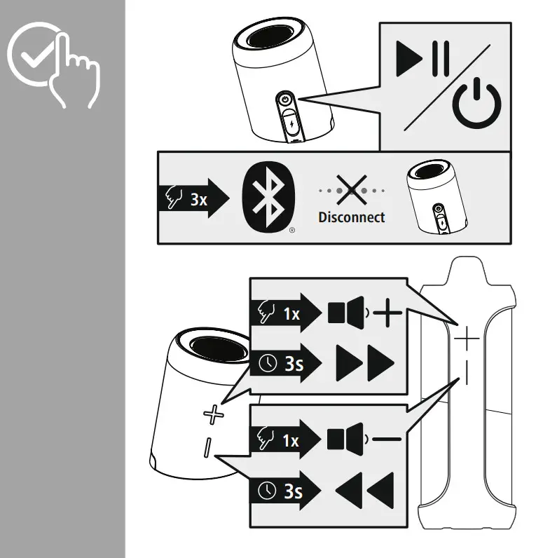hama Twin 2 0 Loudspeaker Bluetooth Speaker - Parts 5