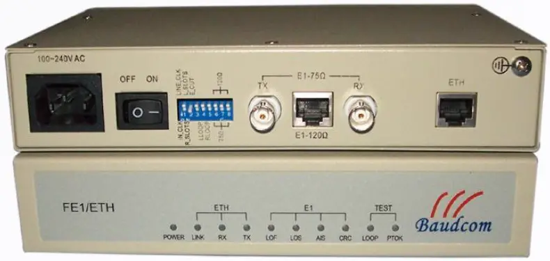 Baudcom-BD-FE1-IP-G FE1-Over-Gigabit-Ethernet-Multiplexer-product