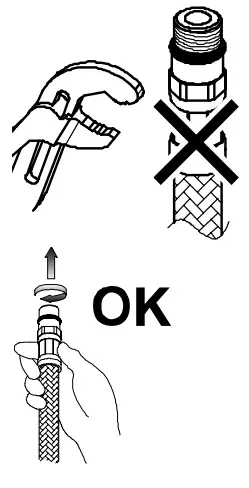 abode LU109PM-BB Ludlow Single Lever Pull Out - Hose