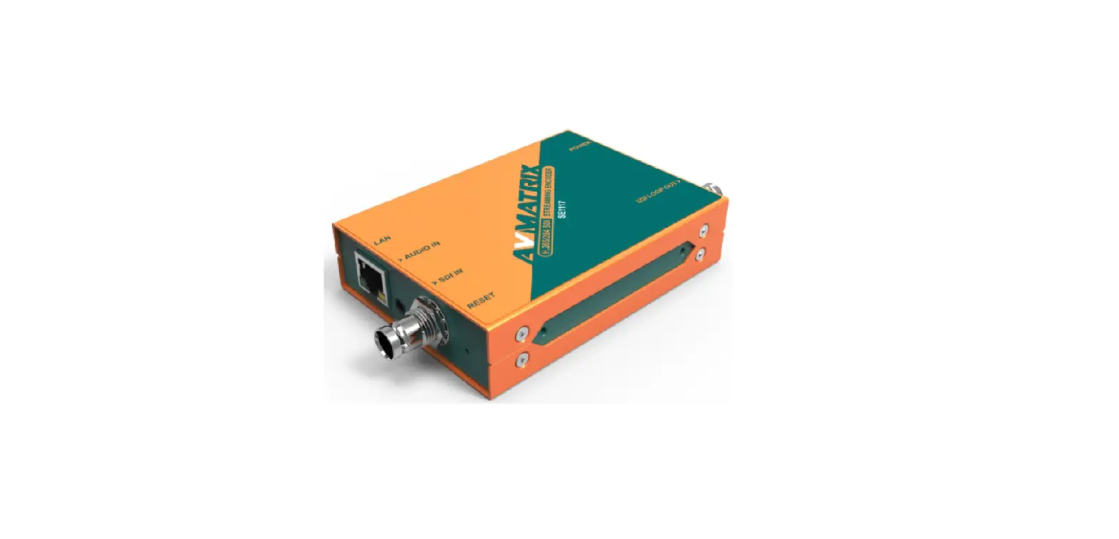 Avmatrix Se1117 H.265 Or H.264 Sdi Streaming Encoder User Manual
