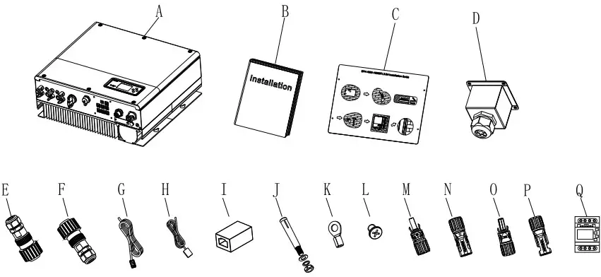 Growatt SPH410KTL3 BH UP Residential Storage Inverter - 4 Unpacking and inspection