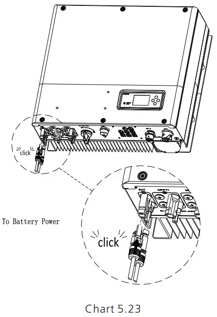 Growatt SPH410KTL3 BH UP Residential Storage Inverter - battery terminal