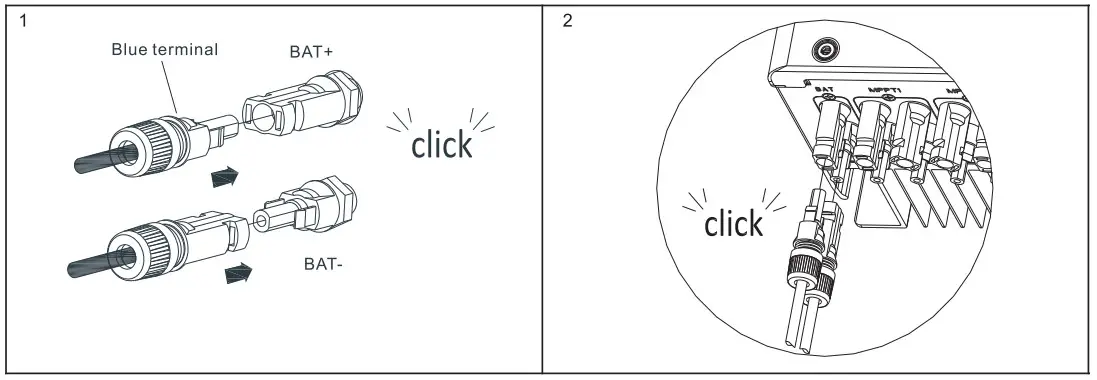 Growatt SPH410KTL3 BH UP Residential Storage Inverter - battry terminal;
