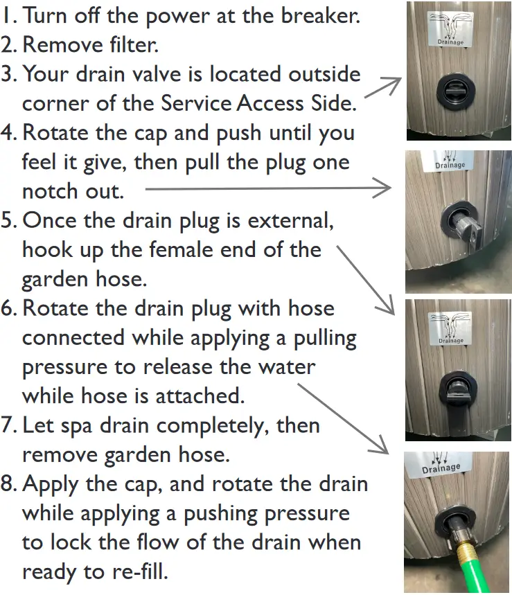 Luxury Spas Studio Series Bath Tubs - Draining