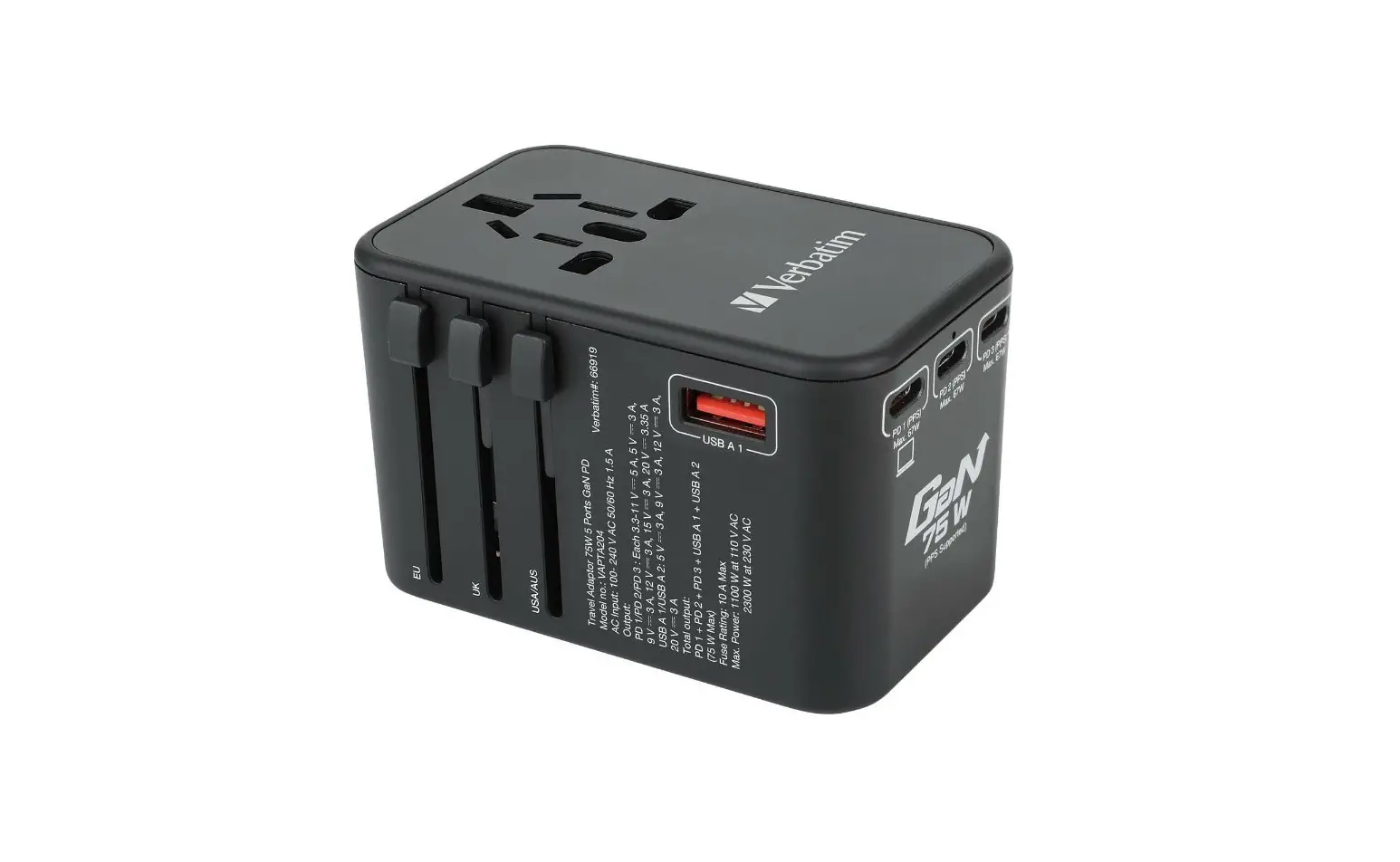 Verbatim Vapta204 Gan Universal Travel Adaptor User Manual Verbatim Vapta204 Gan Universal Travel Adaptor User Manual