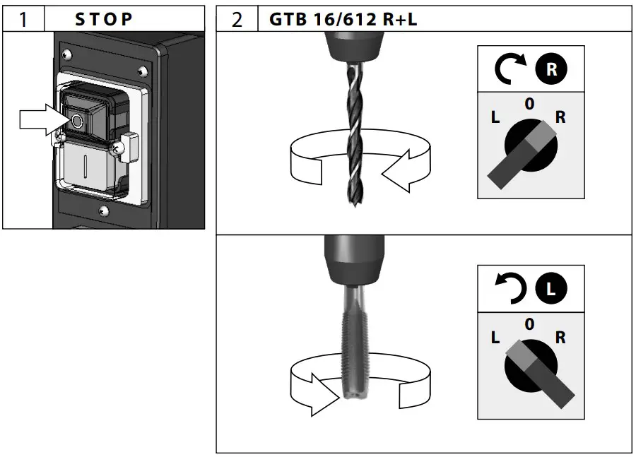 Starting-up the machine