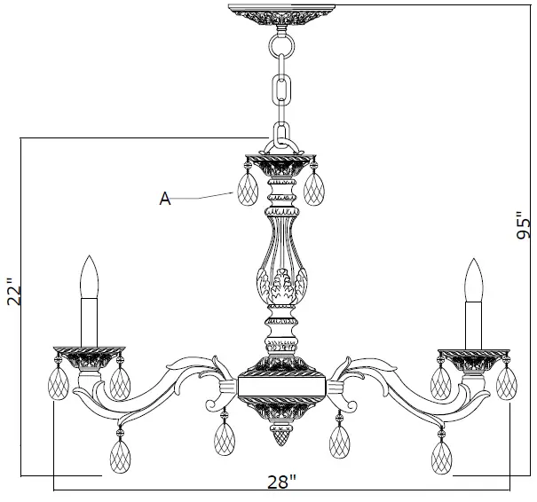 CRYSTORAMA-5036-AW-CL-MWP-Six-Light-Chandelier-Paris-Market-05