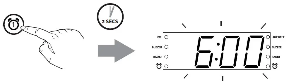 Timex T231 AM-FM DUAL ALARM CLOCK RADIO-fig- (13)