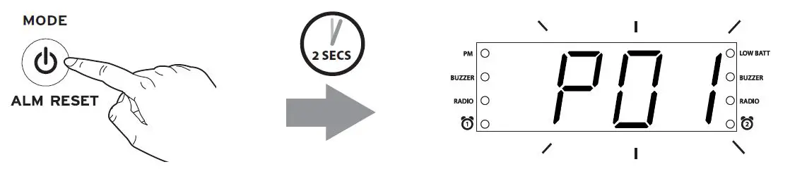 Timex T231 AM-FM DUAL ALARM CLOCK RADIO-fig- (25)