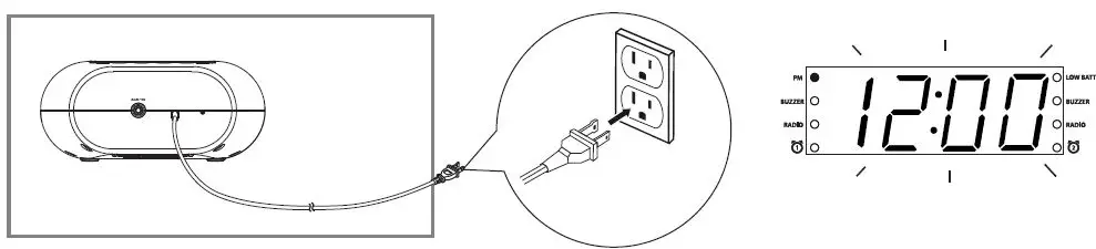 Timex T231 AM-FM DUAL ALARM CLOCK RADIO-fig- (6)