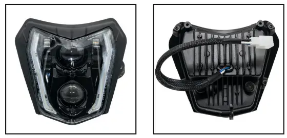 mxt 1072905 Maxtuned LED Headlight - front view