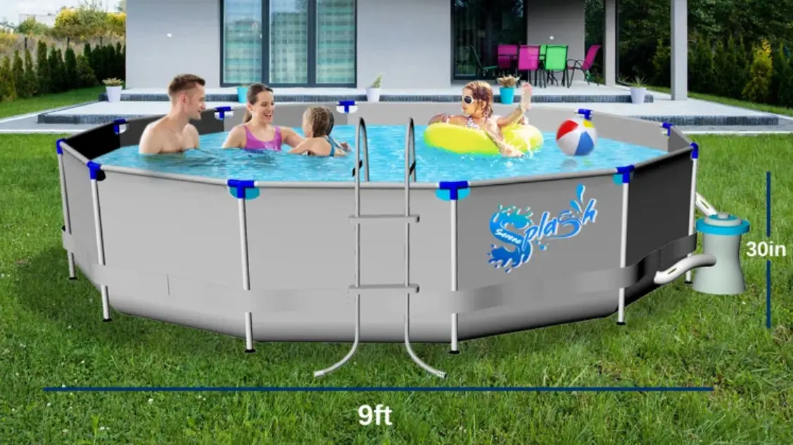 Serenelife Slplrnd9 Round Metal Frame Pool Set User Manual Serenelife Slplrnd9 Round Metal Frame Pool Set User Manual