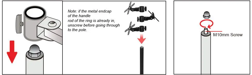 CTA ADD-PVM3 Clamp Pole with 3 Adjustable VESA Plates Instruction Manual-fig-4