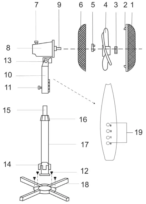 timberk-T-SF1601-Stand-Fan-fig-2