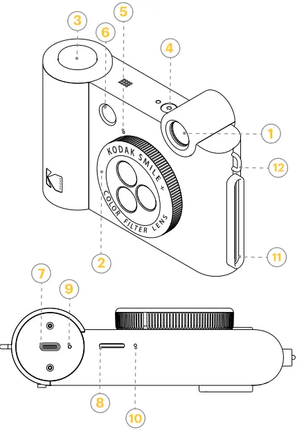 KODAK Smile+ Digital Instant Print Camera - overview