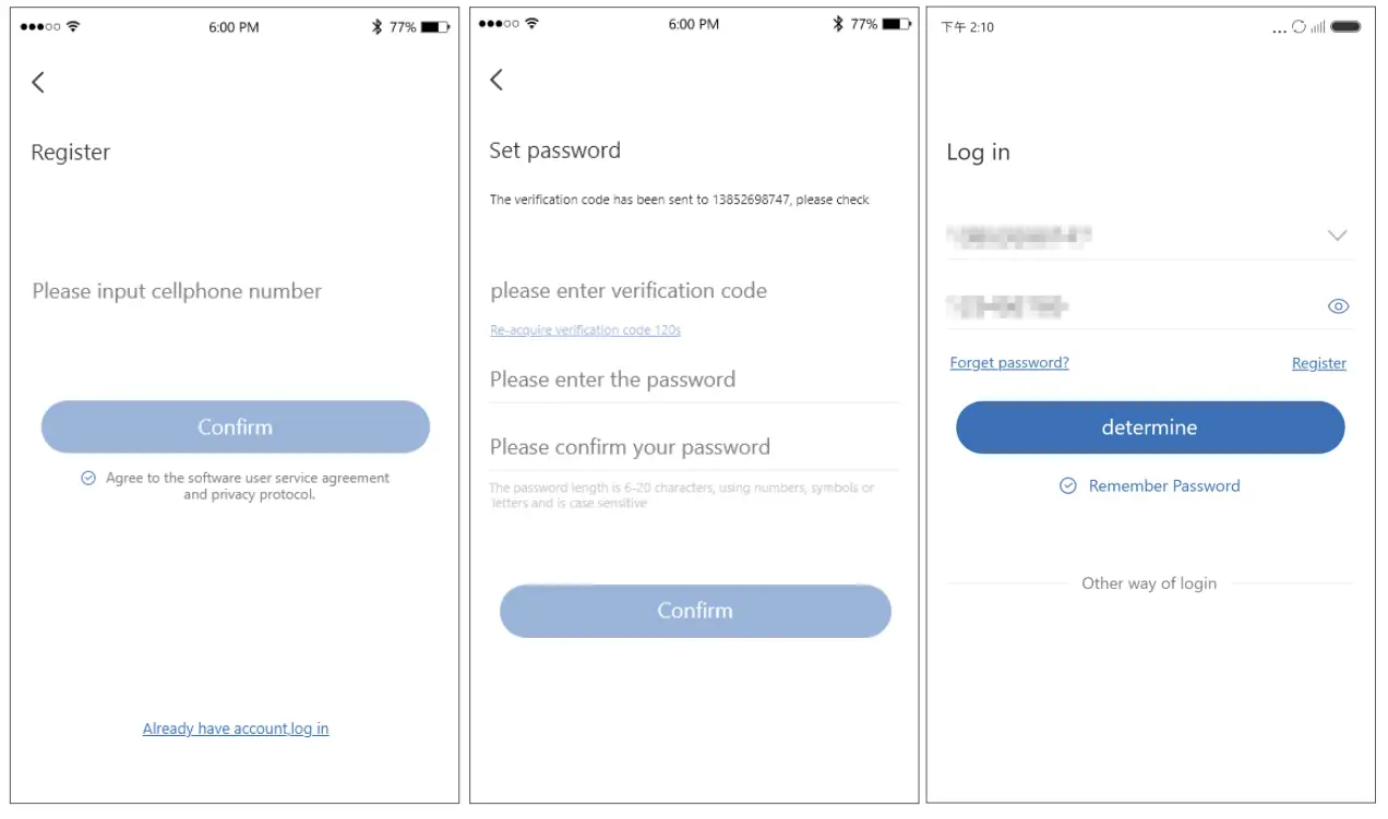 APP remote viewing video