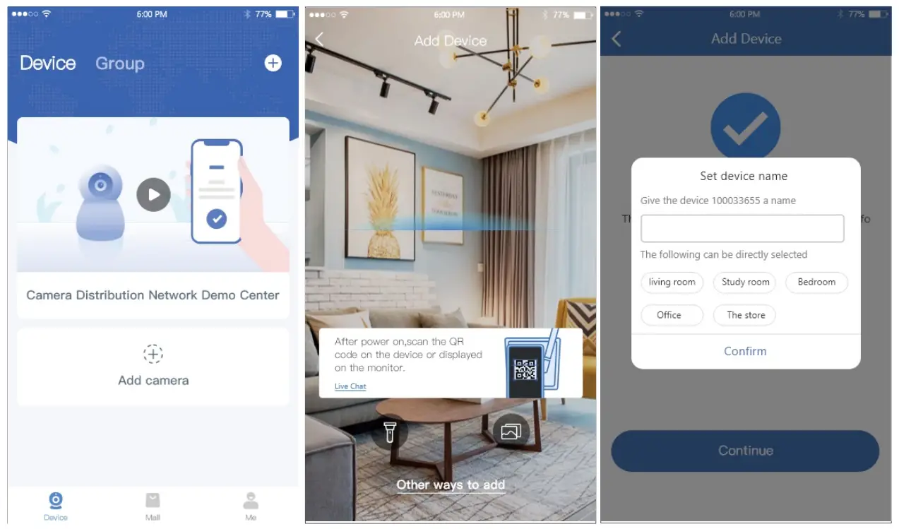 APP remote viewing video