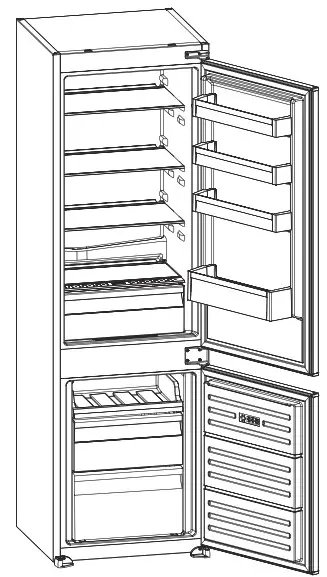 INVENTUM IKV1786D Built In Fridge Freezer Combination