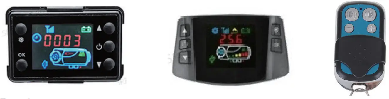 Hcalory M98 Diesel Heater Adjustable Power 12V All In One - LCD Panel Instructions