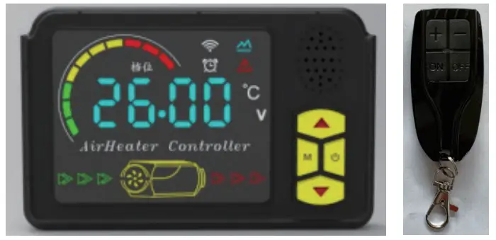 Hcalory M98 Diesel Heater Adjustable Power 12V All In One - Remote Control Operation Instructions 5