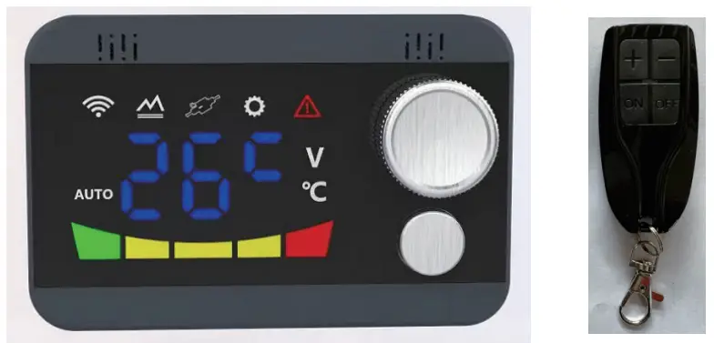 Hcalory M98 Diesel Heater Adjustable Power 12V All In One - Remote Control Operation Instructions 8