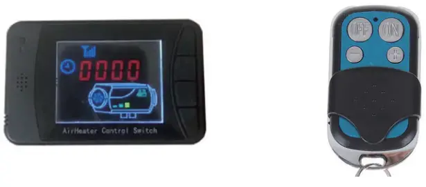 Hcalory M98 Diesel Heater Adjustable Power 12V All In One - Remote Control Operation Instructions