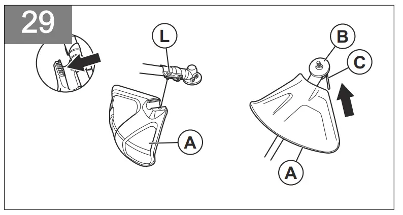 To assemble the cutting attachment