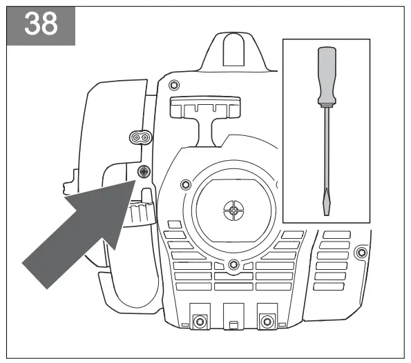 To adjust the idle speed