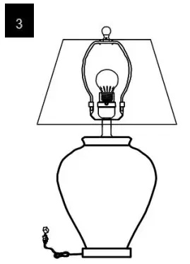 SAFAVIEH TBL4399A Crackle Table Lamp - assembly 2