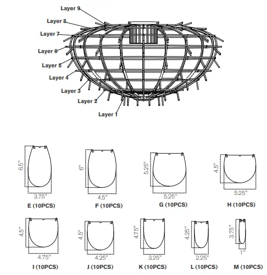 VISUAL COMFORT CHC4164 Cynara XL Flush Mount fig-1
