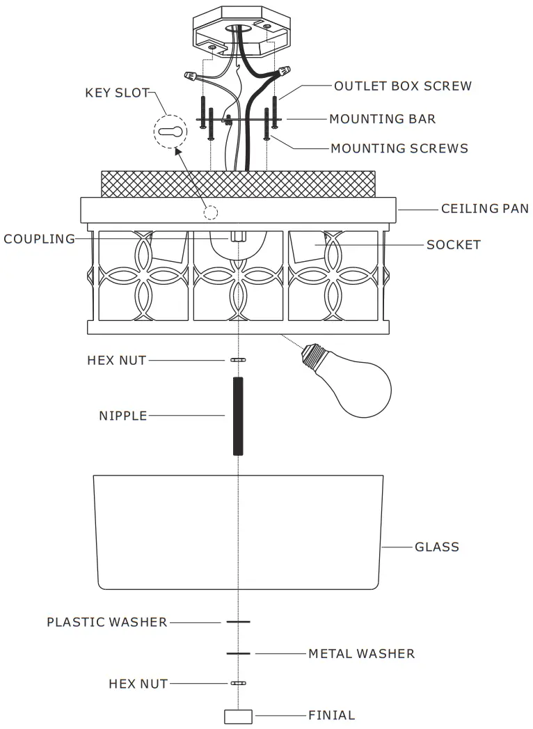 CRYSTORAMA ANN 2105 PN Anniversary Two Light Ceiling Mount