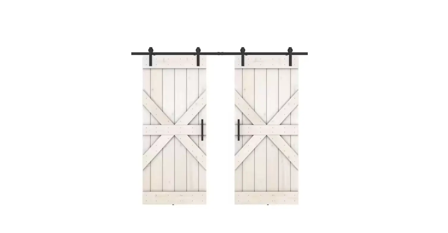 Dessliy Hdd19whte76fsu Mid X 76 Inch X 84 Inch Fully Set Up White Finished Pine Wood Sliding Barn Door Instruction Manual