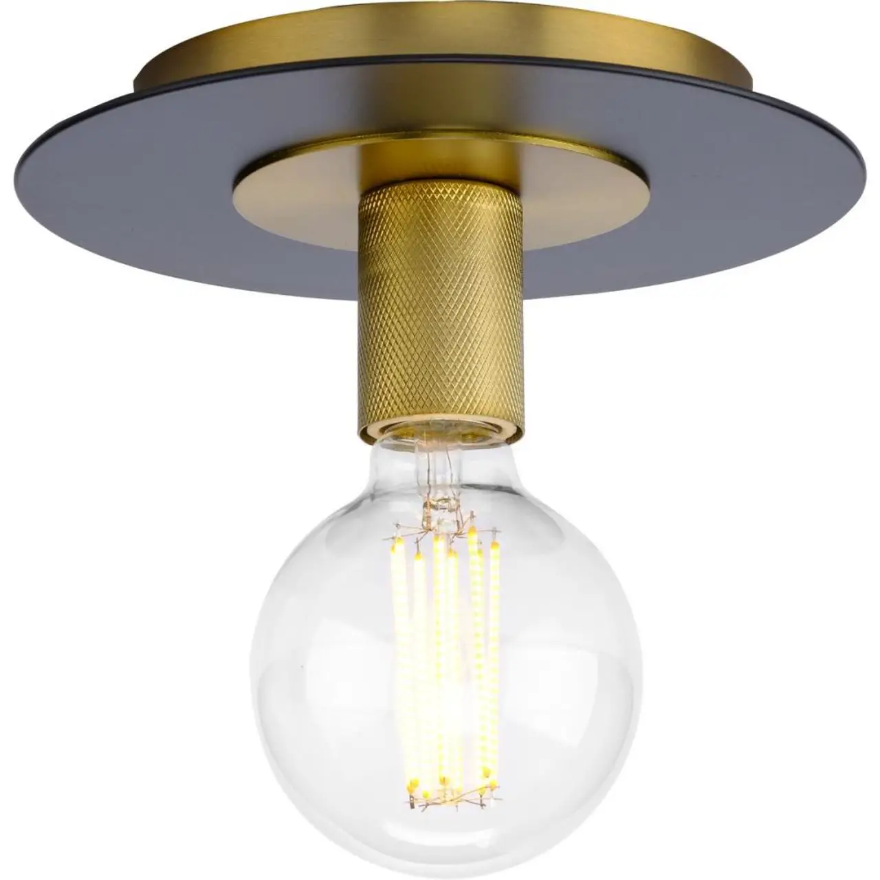 PROGRESS-LIGHTING-P350247-009-Trimble-Collection-One-Light-Brushed-Bronze-9-Flush-Mount-PRODUCT