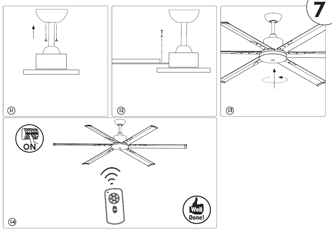 FARO BARCELONA 33465A Andros Ceiling Fan 6
