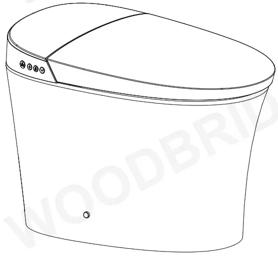 WOODBRIDGE B0970S Electronic Bidet Toilet - Cover