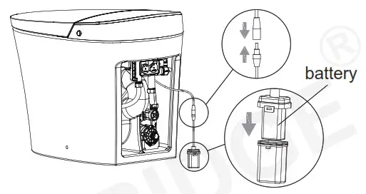 WOODBRIDGE B0970S Electronic Bidet Toilet - INSTALLATION OF CERAMIC TOILET 1