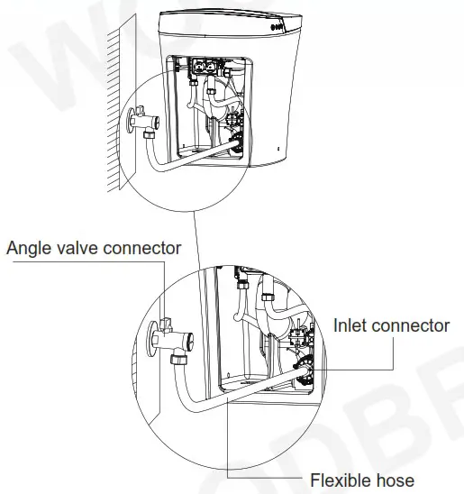 WOODBRIDGE B0970S Electronic Bidet Toilet - INSTALLATION OF CERAMIC TOILET 6