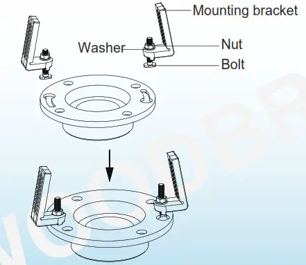 WOODBRIDGE B0970S Electronic Bidet Toilet - INSTALLATION OF CERAMIC TOILET 7