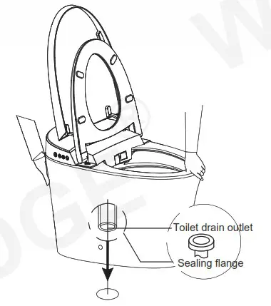 WOODBRIDGE B0970S Electronic Bidet Toilet - INSTALLATION OF CERAMIC TOILET 8