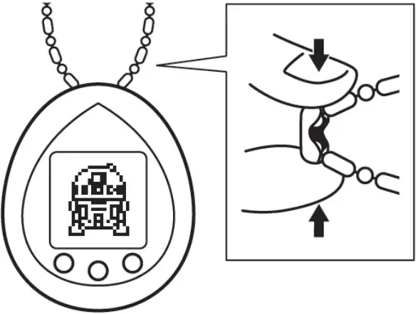 BANDAI NAMCO R2 Tamagotchi Classic - Ball Chain
