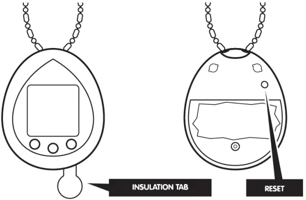 BANDAI NAMCO R2 Tamagotchi Classic - Pull or Reset