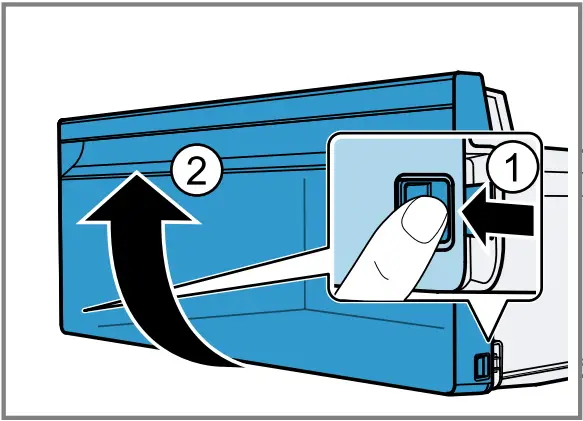 BOSCH B24 50 Freezer Refrigerator - Removing the front