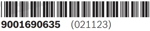 BOSCH B24 50 Freezer Refrigerator - br code